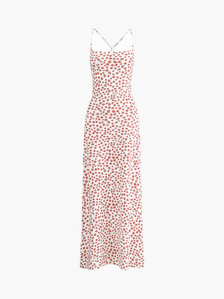 Johanna | Robe fleurie romantique avec bretelles spaghetti – Beauté intemporelle & confort