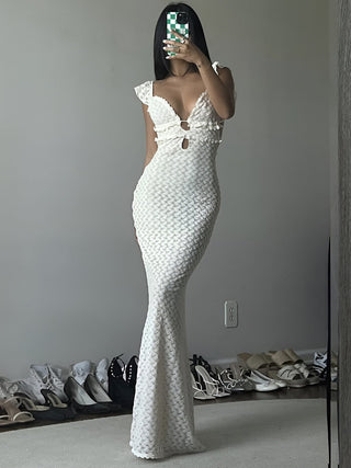 Viktoria | Robe de soirée style sirène séduisante avec découpes