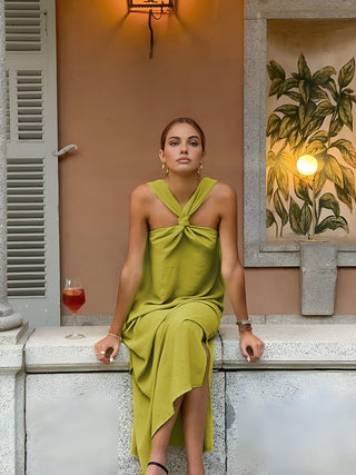 Franziska | Robe maxi élégante à dos nu pour des apparitions stylées