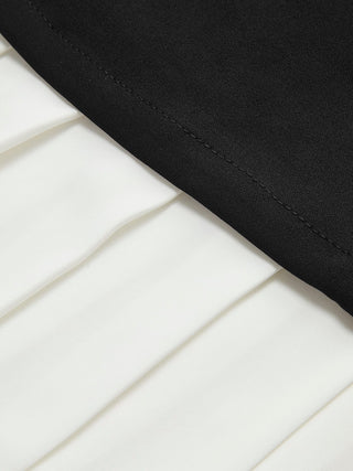 Robin | Robe midi élégante sans manches avec design plissé