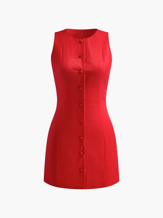 Carolin | Robe en coton sans manches élégante pour les loisirs, les vacances et le travail