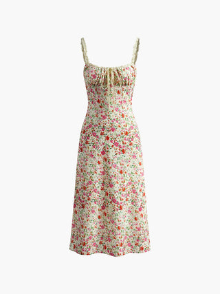 Beatrix | Robe fleurie romantique avec charme vintage