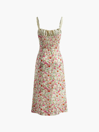 Beatrix | Robe fleurie romantique avec charme vintage