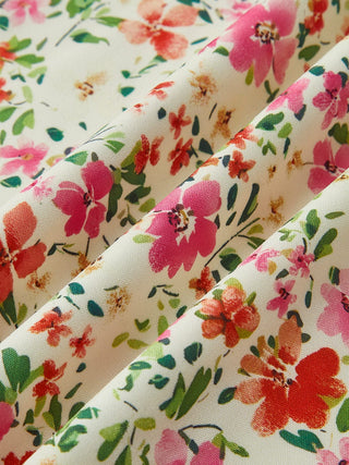 Beatrix | Robe fleurie romantique avec charme vintage