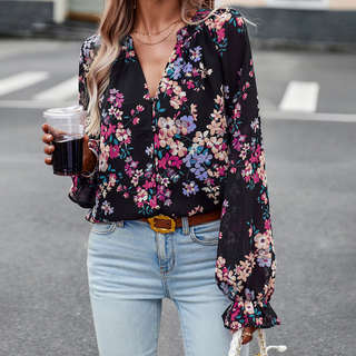 Evangeline™ Blouse pour femmes avec motif floral