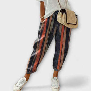 Burga - Pantalons confortables en coton et lin