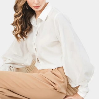 Clarissa™ Blouse élégante pour femmes avec manches bouffantes