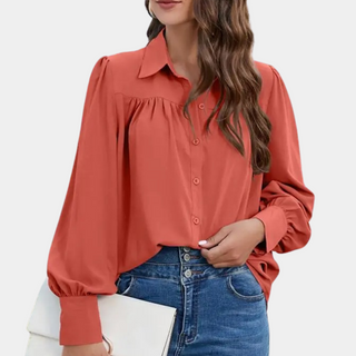 Ava™ Blouse Femme à Manches Bouffantes
