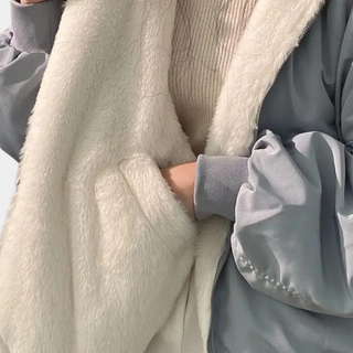 Veste doublée pour femme avec fermeture zippée