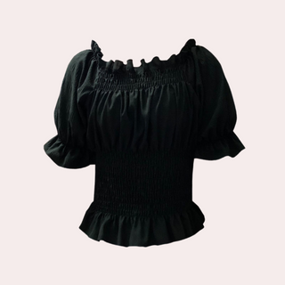 Evelien™ Top à volants pour femmes, décolleté épaule