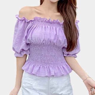 Evelien™ Top à volants pour femmes Off-Shoulder