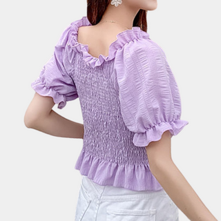Evelien™ Top à volants pour femmes Off-Shoulder