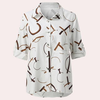 Blouse Femme Alexandra™ avec Lettres Graphiques