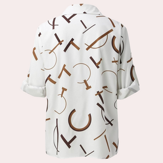 Blouse Femme Alexandra™ avec Lettres Graphiques