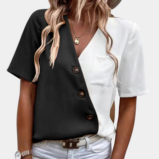 Caroline™ Blouse Femme Colorblock