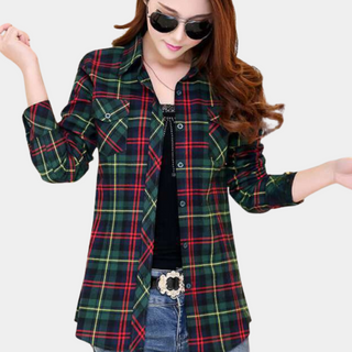 Blouse à carreaux Julia™ pour femmes