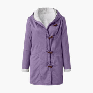 Manteau doublé femme en fausse fourrure avec capuche