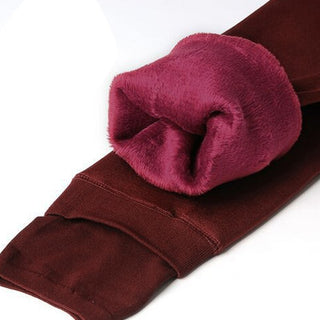 Leggings d’hiver chauds avec doublure polaire pour femme – Thermique, extensible, confortable