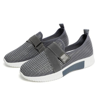 Baskets slip-on respirantes avec sangle pour femme