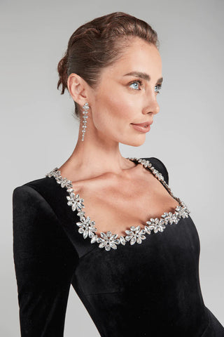 Yassy | Robe Élégante en Velours