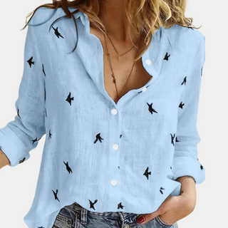 Blouse Femme Louise™ avec motif d'hirondelles