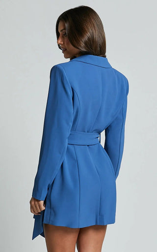 Dunja | Robe blazer avec ceinture pour femmes