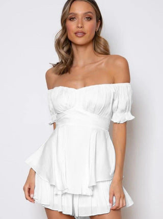 Filomena | Robe Minikleid d'Été Off-Shoulder
