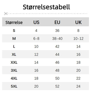 Tableau des tailles : correspondance US, UE et UK pour veste