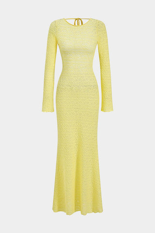 Adelheid | Robe maxi à lacets glamour – Élégance &amp; sensualité réunies
