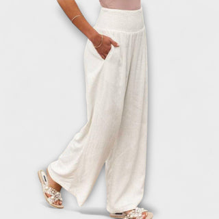 Thearya - Pantalons en lin amples et décontractés