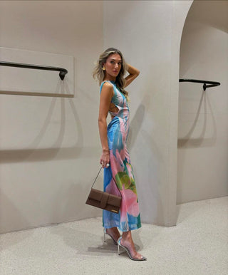 Hannelore | Robe Maxi Sensuelle avec Décolleté Séduisant dans le Dos