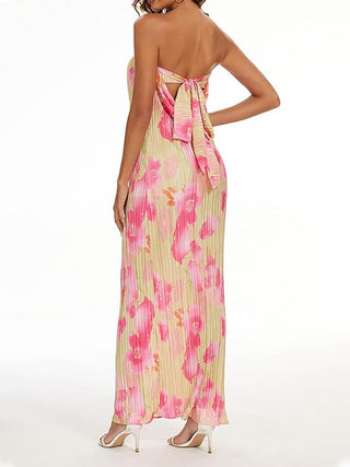 Theresia | Robe Maxikleid à Imprimé Floral - Élégante & Féminine