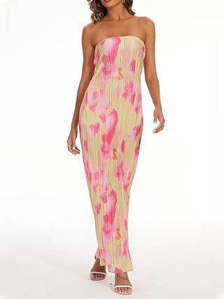 Theresia | Robe Maxikleid à Imprimé Floral - Élégante & Féminine