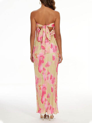Theresia | Robe Maxikleid à Imprimé Floral - Élégante & Féminine