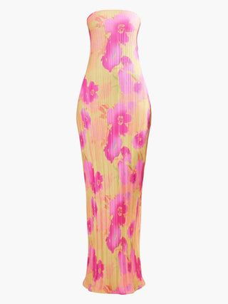 Theresia | Robe Maxikleid à Imprimé Floral - Élégante & Féminine