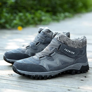 Bottes orthopédiques d’hiver Verity™ bleues, lacets et col doublé