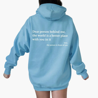 Sweat à Capuche Femme Oversize Imprimé Message Positif