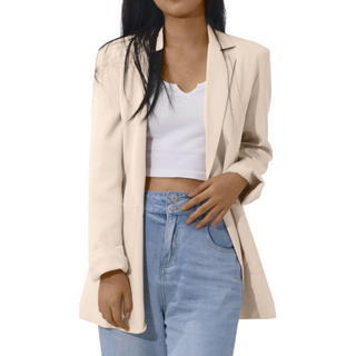 Blazer long pour femme à coupe moderne
