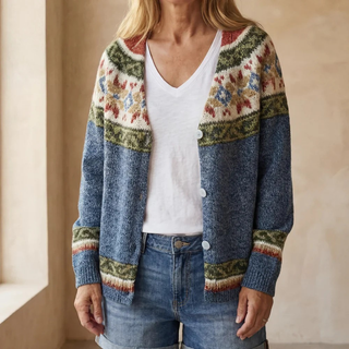 BIRANE - CARDIGAN RAYÉ DE COULEUR