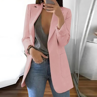 Blazer long pour femme à coupe moderne