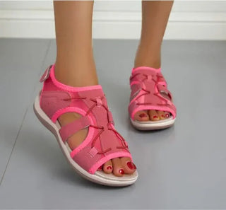 Sandales Orthopédiques Ouvertes | Brides Découpées | Fermeture Scratch