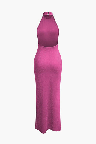 Luisa | Robe de soirée brillante à dos nu - séduction glamour