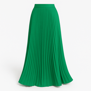 Jupe Longue Plissée | Taille Haute | Plis Amples