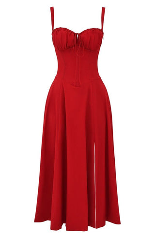 Robe Corset Mi-Longue | Silhouette Cintrée & Structurée | Élégante pour Soirée