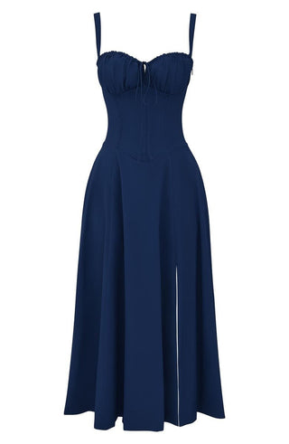Robe Corset Mi-Longue | Silhouette Cintrée & Structurée | Élégante pour Soirée