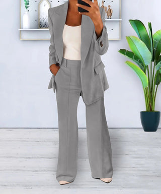 Ensemble pantalon et blazer pour femme
