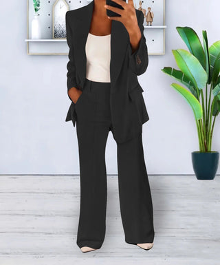 Ensemble pantalon et blazer pour femme