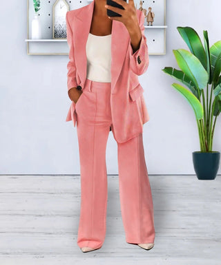 Ensemble pantalon et blazer pour femme