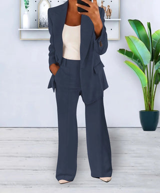 Ensemble pantalon et blazer pour femme