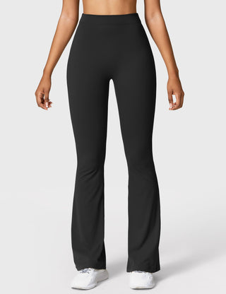 Legging évasé taille froncée pour femme